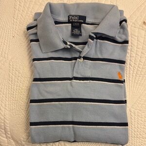 Polo by Ralph Lauren Kids Blue Striped Shirt (L 12-14)